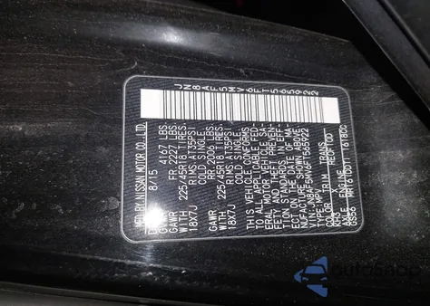 2015 Nissan Juke Nismo/S/Sl/Sv z USA, uszkodzony, nr VIN JN8AF5MV6FT565922